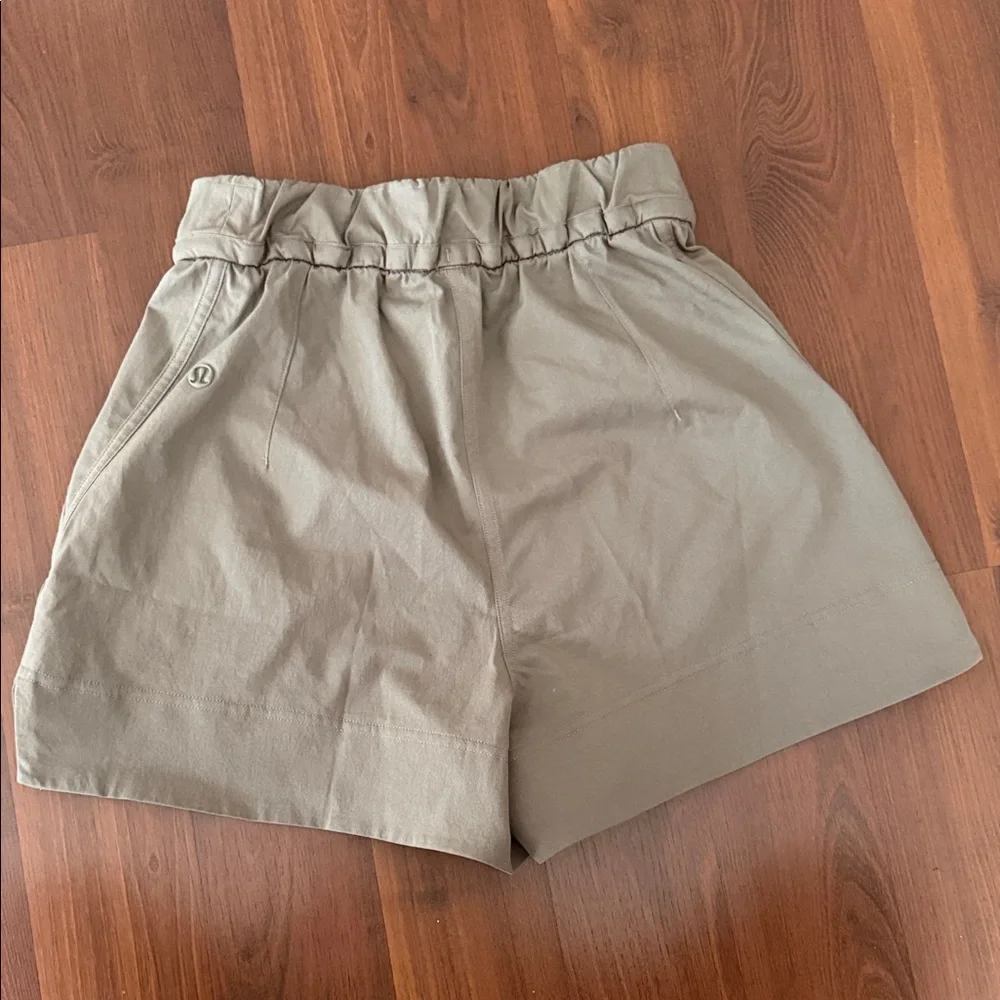 lululemon athletica High Waist Olive Green Shorts